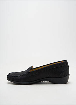 Mocassins voute plantaire talon plat jusqu'à 3cm noir KIM femme