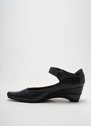 Escarpins tissage satiné talon de 4 à 6cm noir SWEET femme