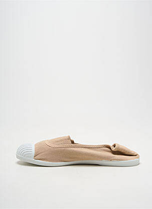 Ballerines bout rond talon plat jusqu'à 3cm beige KAPORAL femme