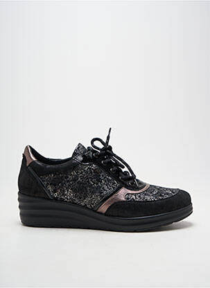 Chaussures de confort fermeture zip et lacets talon de 4 à 6cm noir ARTIKA SOFT femme