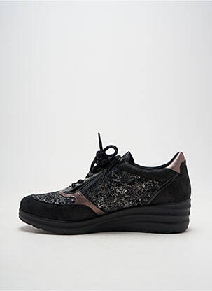 Chaussures de confort fermeture zip et lacets talon de 4 à 6cm noir ARTIKA SOFT femme