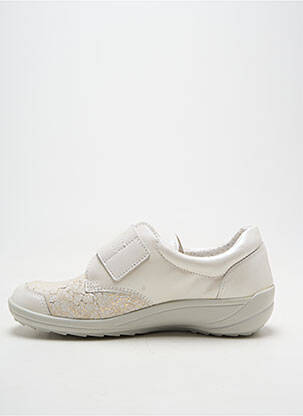 Chaussures de confort tissage satiné talon plat jusqu'à 3cm beige LONGO femme
