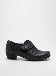 Derbies tissage satiné talon de 4 à 6cm noir LONGO femme