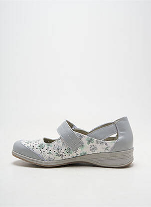 Ballerines semelle amovible talon plat jusqu'à 3cm gris SUAVE femme