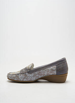 Mocassins tissage satiné talon plat jusqu'à 3cm or J.METAYER femme