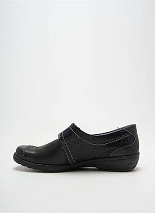 Chaussures de confort tissage satiné talon plat jusqu'à 3cm noir SUAVE femme
