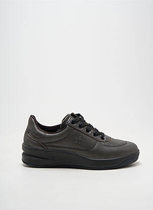 Baskets bout rond talon de 4 à 6cm gris EASY WALK78 femme