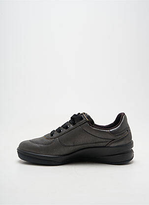 Baskets bout rond talon de 4 à 6cm gris EASY WALK78 femme