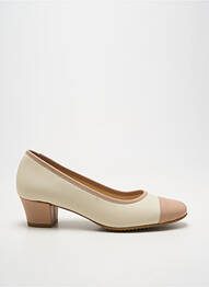 Escarpins talon bottier talon de 4 à 6cm beige D'CHICAS femme
