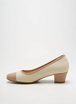 Escarpins talon bottier talon de 4 à 6cm beige D'CHICAS femme