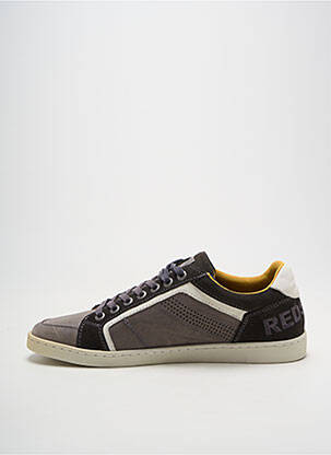 Baskets matière lisse bout rond gris REDSKINS homme