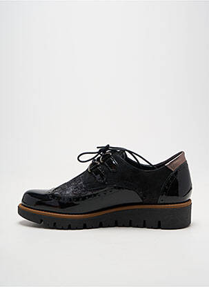 Derbies matière lisse talon plat jusqu'à 3cm noir GEO-REINO femme