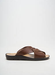Mules/sabots bout ouvert bout ouvert marron BOISSY homme