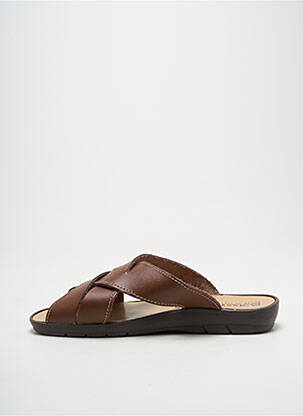 Mules/sabots bout ouvert bout ouvert marron BOISSY homme