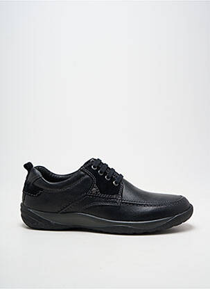 Baskets matière lisse bout rond noir ARIMA homme
