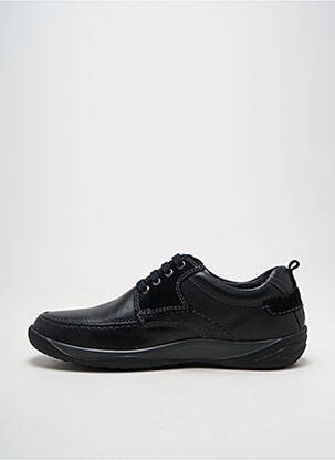 Baskets matière lisse bout rond noir ARIMA homme