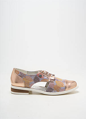 Derbies tissage satiné talon plat jusqu'à 3cm beige INEA femme