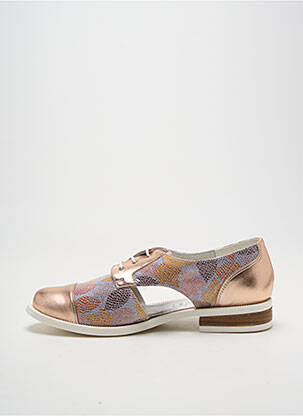 Derbies tissage satiné talon plat jusqu'à 3cm beige INEA femme