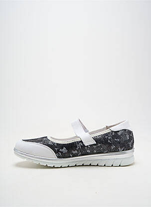 Ballerines semelle amovible talon plat jusqu'à 3cm noir INEA femme