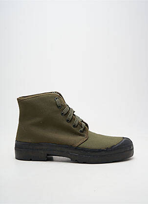 Bottines/boots fermeture lacets talon bas vert WISSART homme