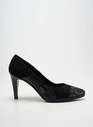 Escarpins tissage satiné talon de 7 à 9cm noir KARSTON femme