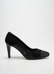 Escarpins tissage satiné talon de 7 à 9cm noir KARSTON femme
