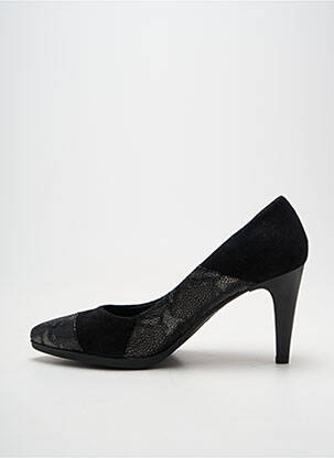Escarpins tissage satiné talon de 7 à 9cm noir KARSTON femme