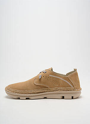 Baskets fermeture elastique bout rond beige ON FOOT homme