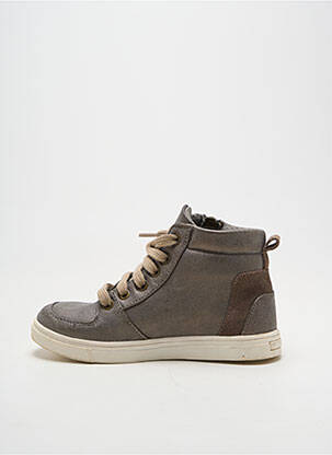Bottines/boots tissage satiné bout rond gris SK8 fille