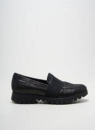 Mocassins tissage satiné talon plat jusqu'à 3cm noir MEPHISTO femme