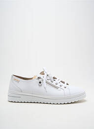 Baskets fermeture zip et lacets talon plat jusqu'à 3cm blanc MEPHISTO femme