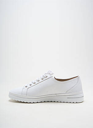 Baskets fermeture zip et lacets talon plat jusqu'à 3cm blanc MEPHISTO femme