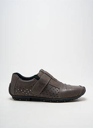 Chaussures de confort bout carré talon plat jusqu'à 3cm marron RIEKER femme