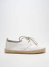 Espadrilles fermeture lacets talon plat jusqu'à 3cm blanc LA MAISON DE L'ESPADRILLE femme