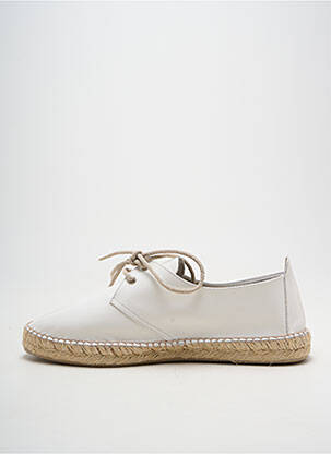 Espadrilles fermeture lacets talon plat jusqu'à 3cm blanc LA MAISON DE L'ESPADRILLE femme