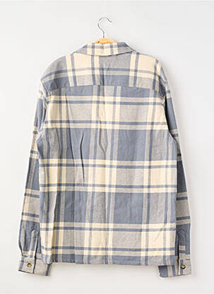 Chemise manches longues coupe droite bleu LES DEUX COPENHAGUE homme