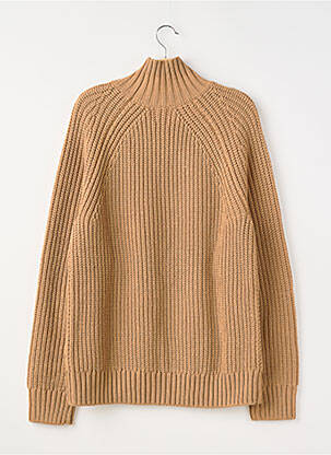 Pull col rond manches longues marron H&M homme
