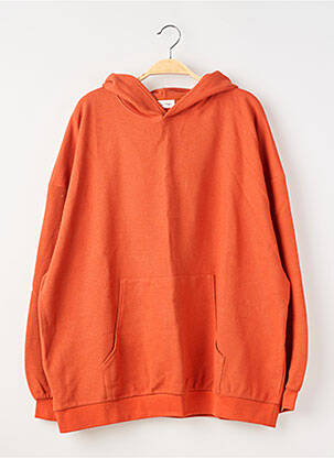 Sweat-shirt à capuche manches longues manches longues orange AMERICAN VINTAGE homme