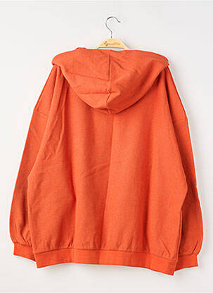 Sweat-shirt à capuche manches longues manches longues orange AMERICAN VINTAGE homme
