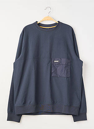Sweat-shirt manches longues manches longues bleu KWAY homme