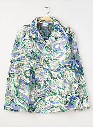 Veste casual fermeture boutonnée sur le devant bleu BOUND homme