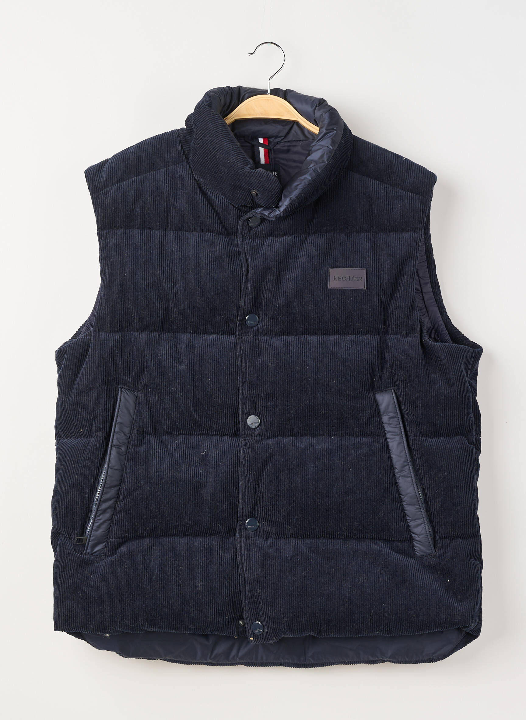 Doudoune finition intérieure doublée sans capuche bleu HECHTER STUDIO homme