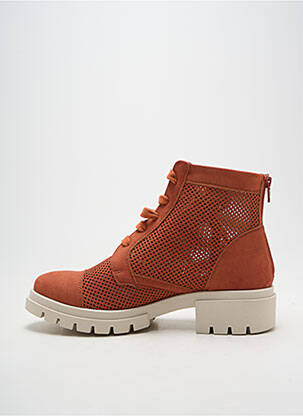 Bottines/boots talon bas talon de 4 à 6cm orange DORKING femme
