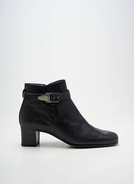 Bottines/boots tissage satiné talon de 4 à 6cm noir ARTIKA SOFT femme