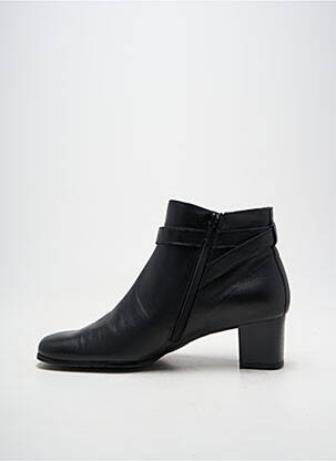 Bottines/boots tissage satiné talon de 4 à 6cm noir ARTIKA SOFT femme