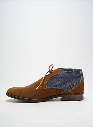 Bottines/boots fermeture lacets talon bas marron ORLAND homme