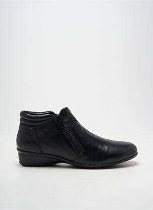 Bottines/boots tissage satiné talon de 4 à 6cm noir LUXAT femme