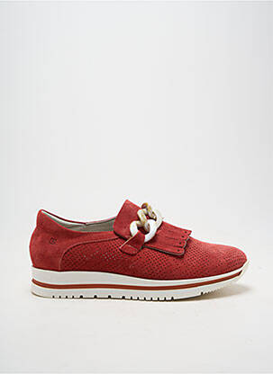 Mocassins bout rond talon plat jusqu'à 3cm rouge DORKING femme