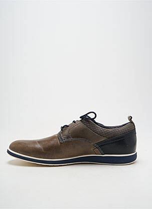 Baskets tissage satiné bout rond bleu HIPNESS homme