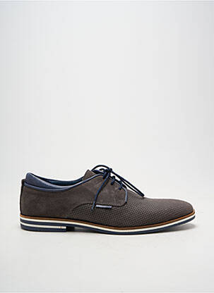Derbies semelle amovible talon bas gris HIPNESS homme